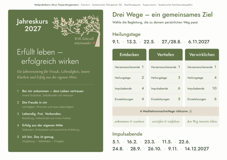 Jahreskurs 2027 – Seite 1: Themen, Termine und Begleitungswege